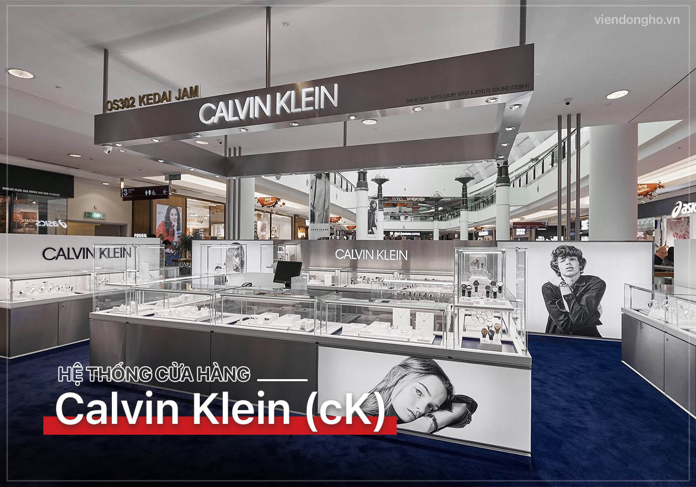 Hệ thống 15 cửa hàng Calvin Klein (cK) chính hãng