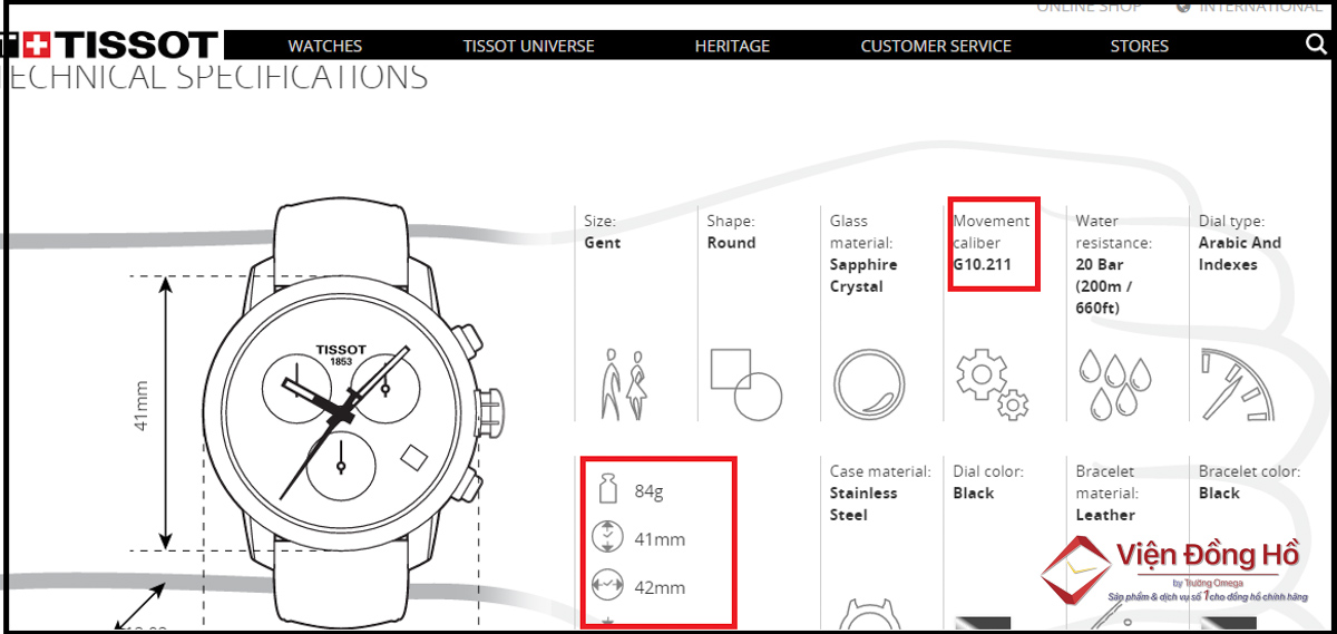 Cách kiểm tra đồng hồ Tissot chính hãng thông qua cảm nhận trọng lượng