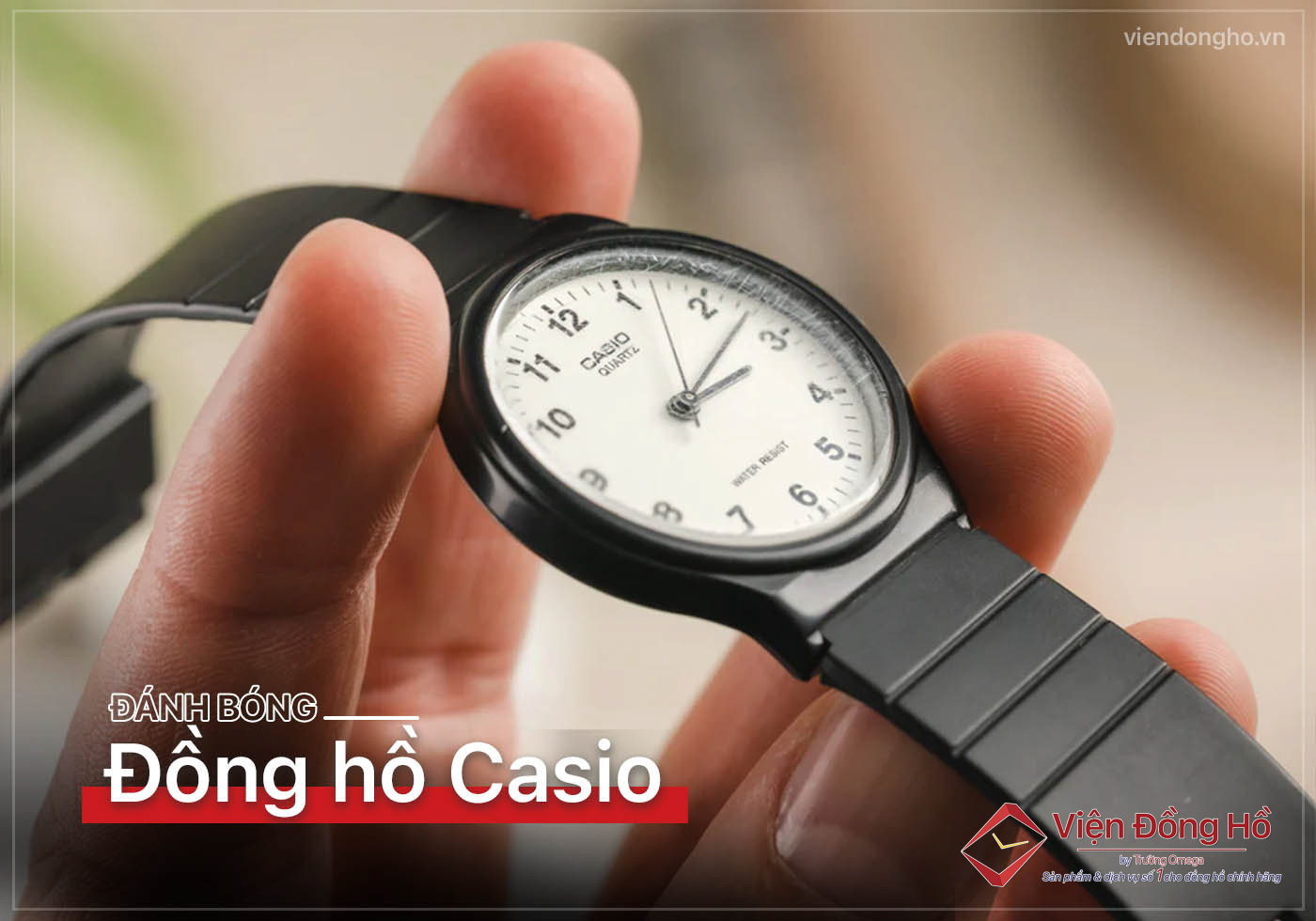 Danh bong dong ho Casio 5