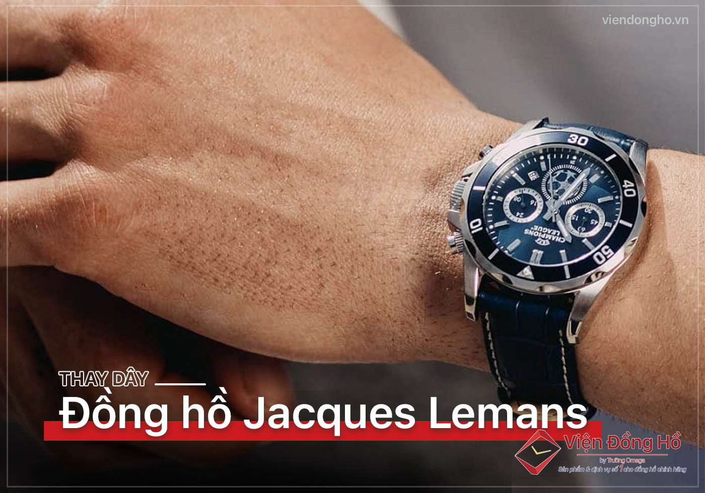 Thay day dong ho Jacques Lemans 5