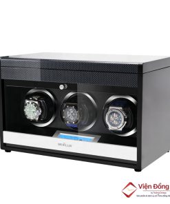 Hộp xoay cao cấp Driklux chất liệu gỗ MDF piano kết hợp da Microfiber T3TB Lux (3 Xoay)