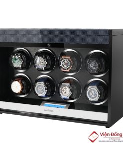 Hộp xoay cao cấp Driklux chất liệu gỗ MDF piano kết hợp da Microfiber T8TB Lux (8 Xoay)