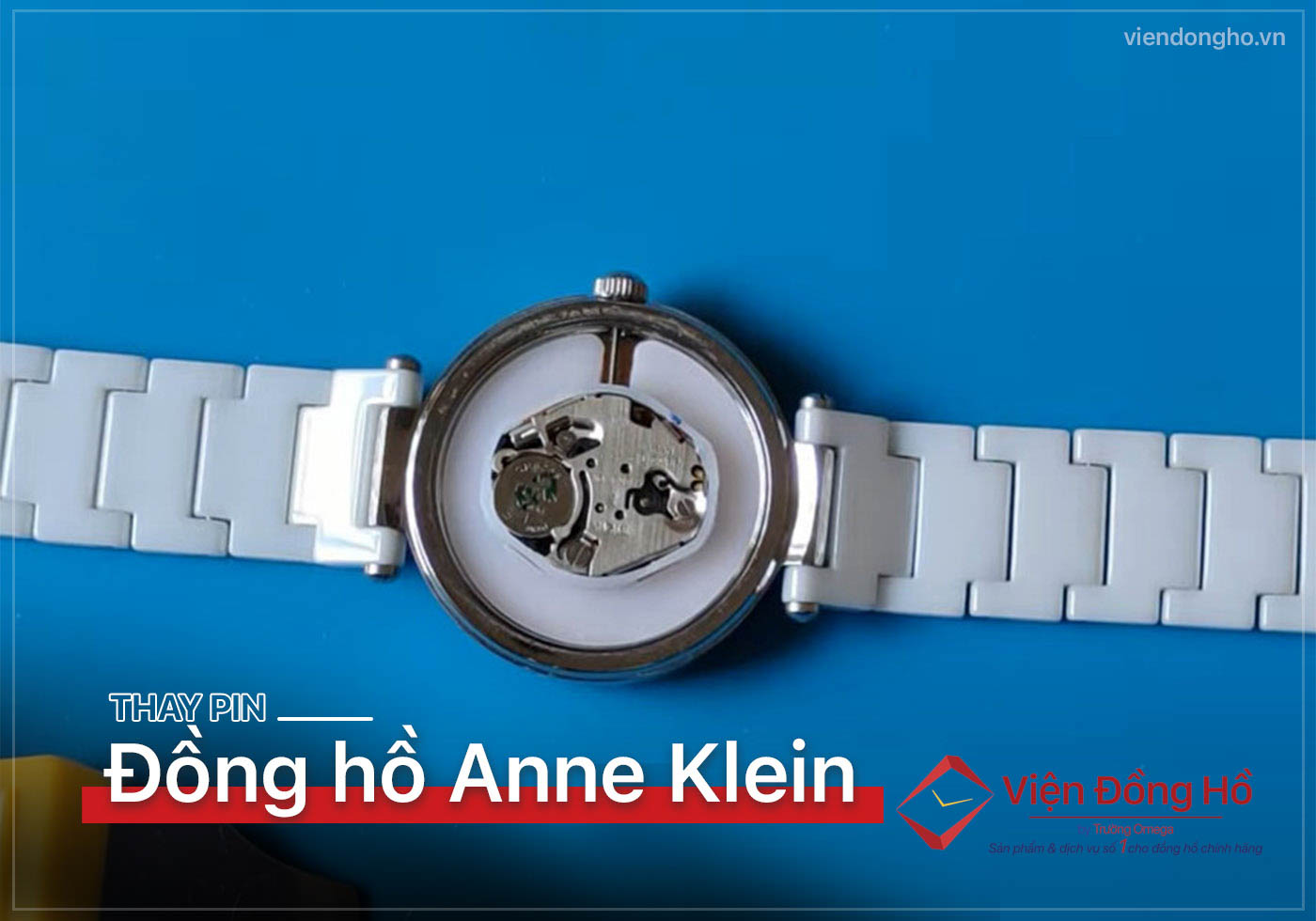 Thay pin dong ho Anne Klein 10