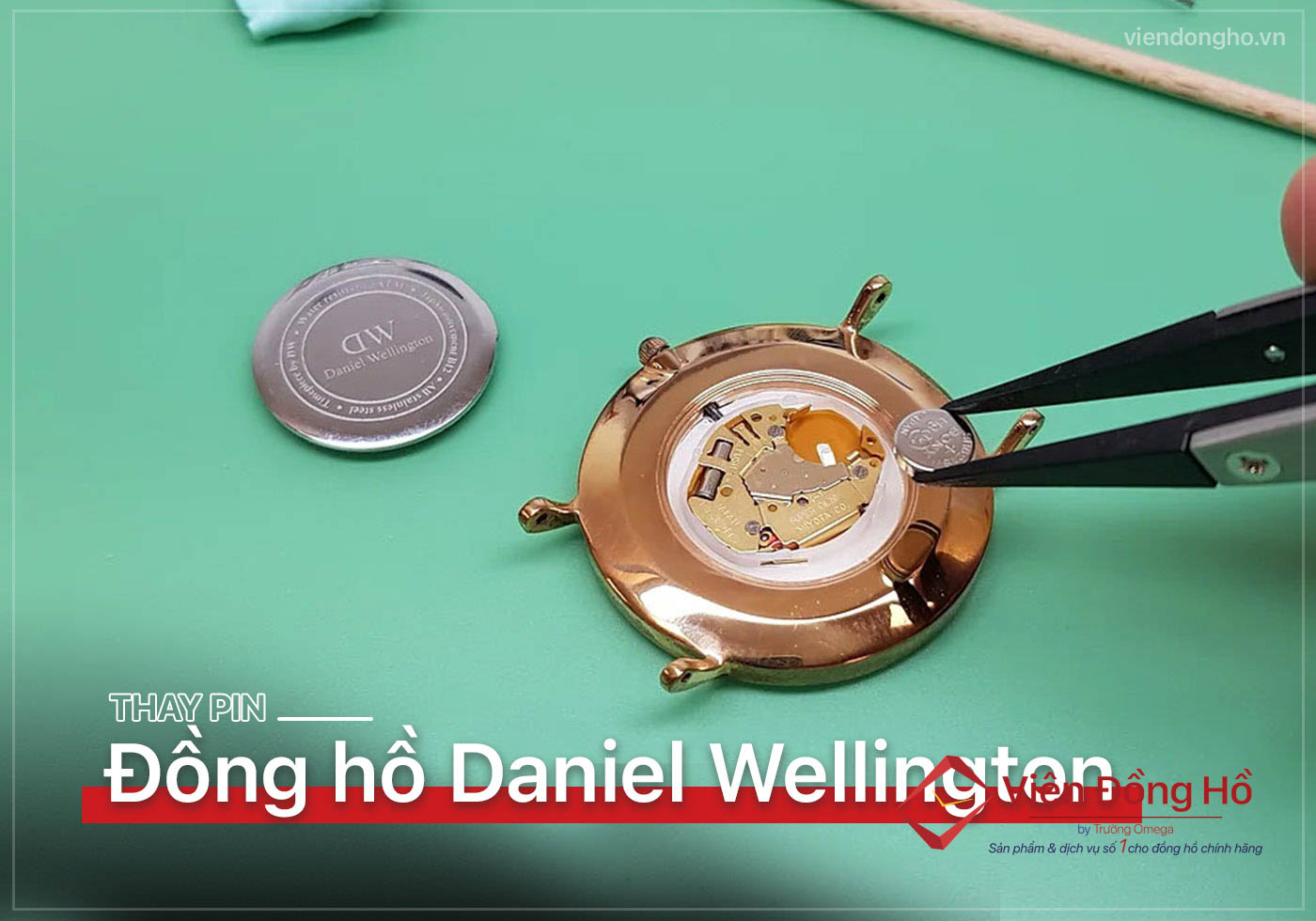 Thay pin dong ho Daniel Wellington 5