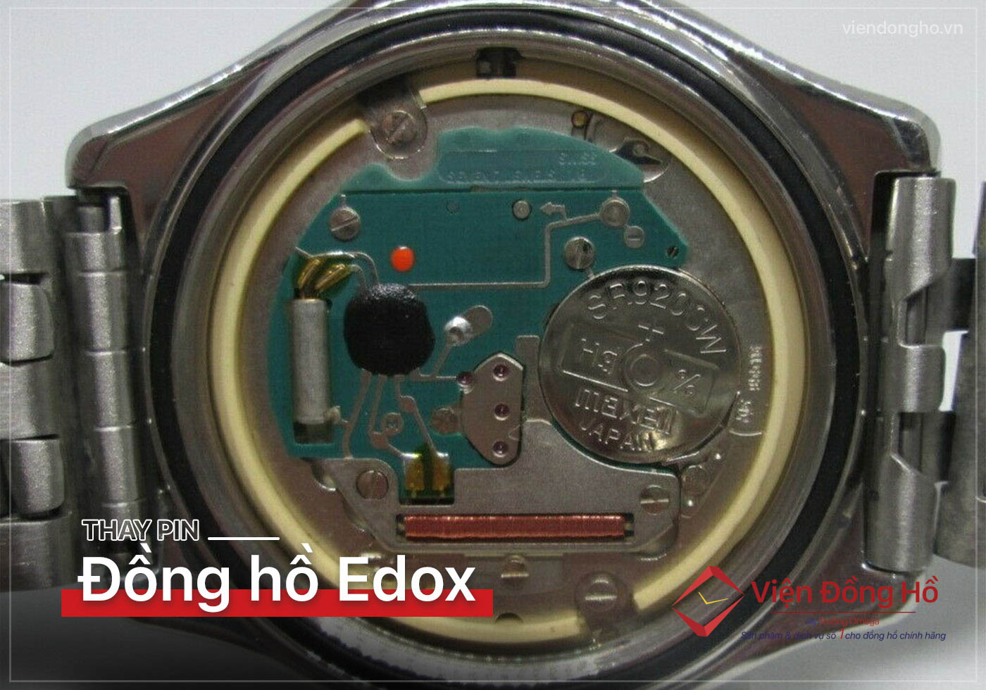 Thay pin dong ho Edox 5