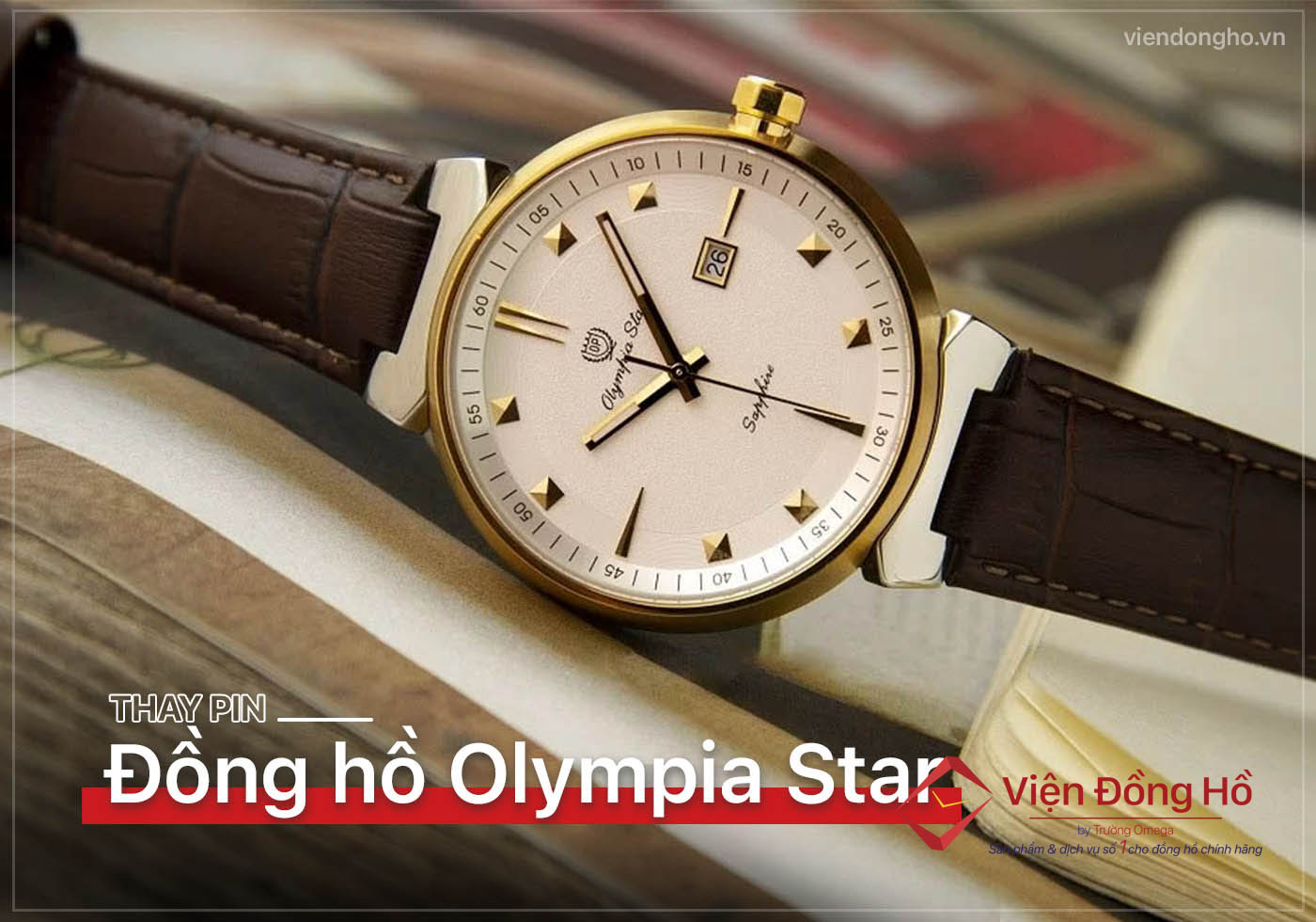 Thay pin dong ho Olympia Star 5