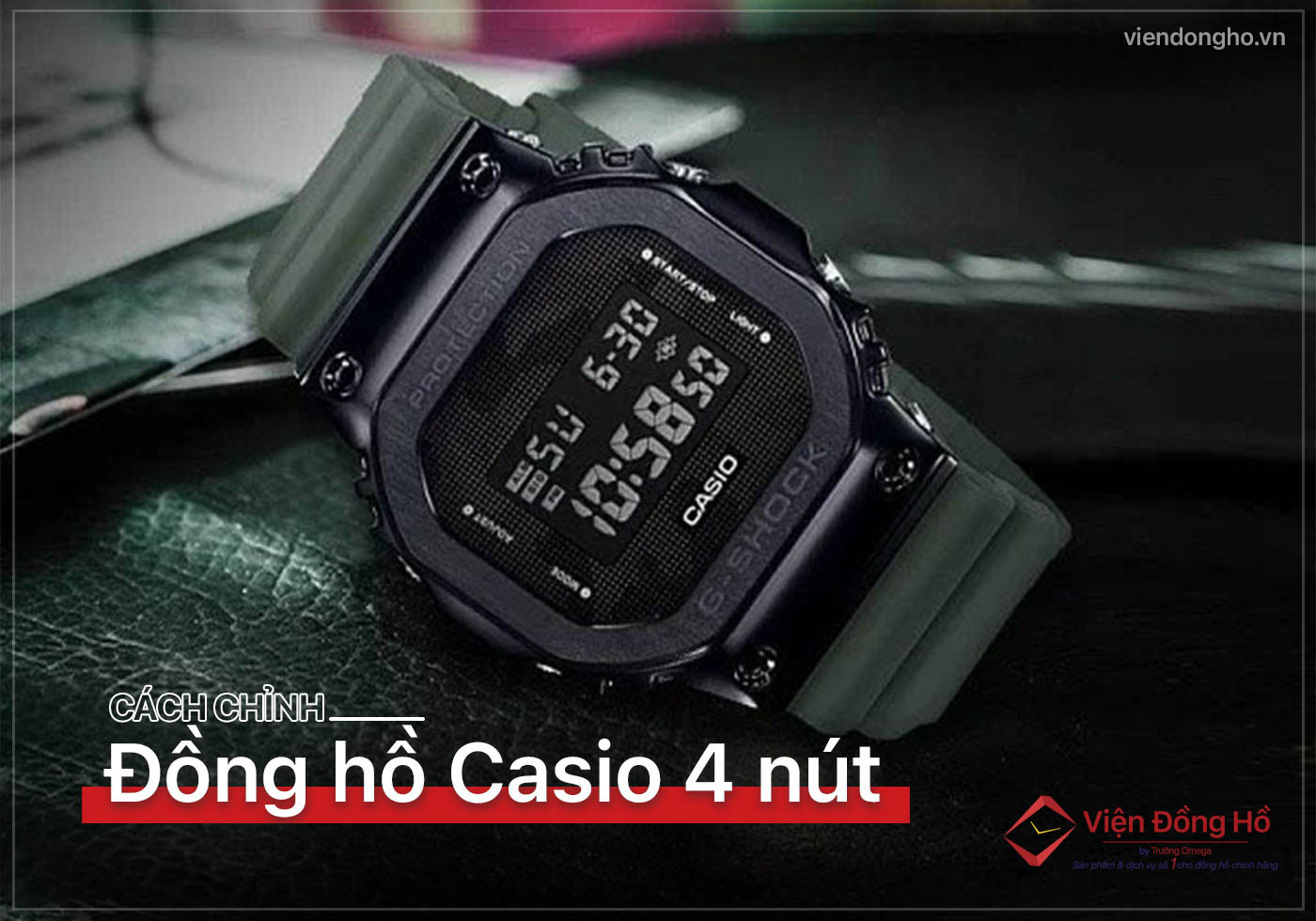 Cach chinh dong ho Casio 4 nut don gian nhat 6