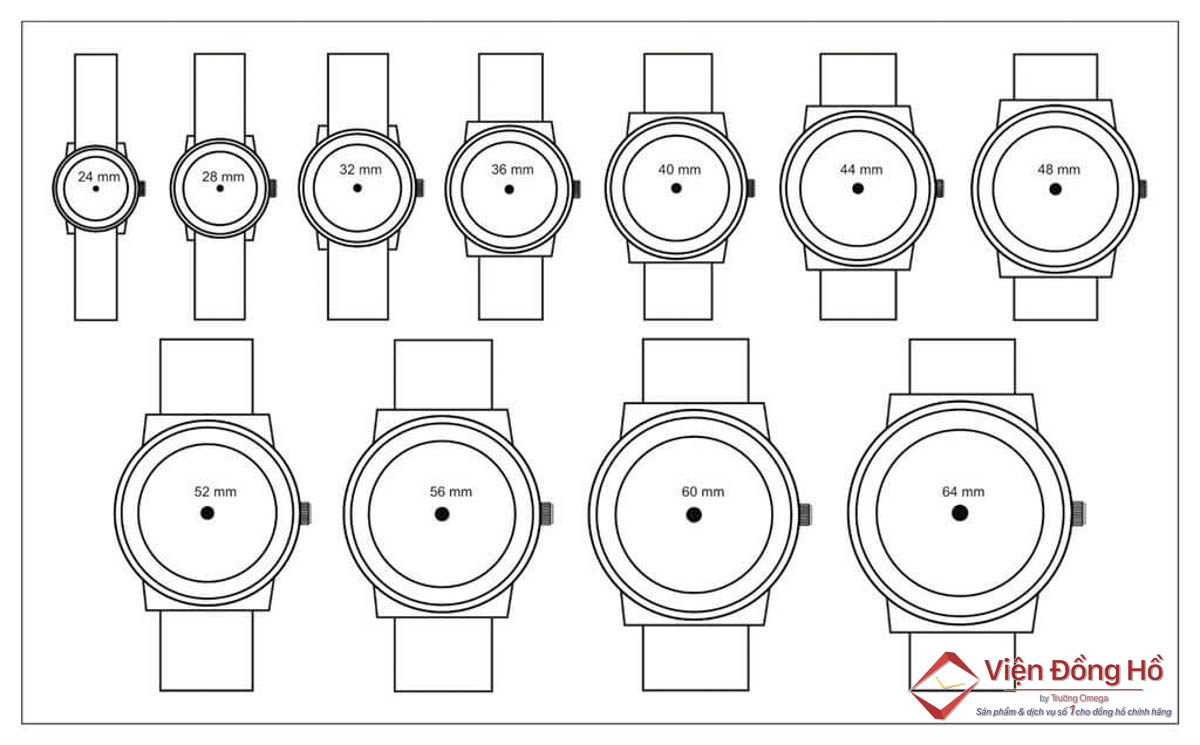 Hãy chọn những chiếc đồng hồ cơ có size phù hợp với tay bạn