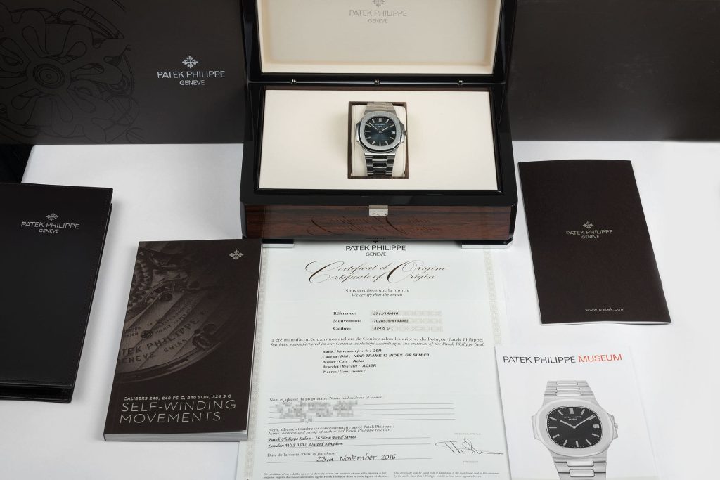 thu mua dong ho patek philippe cu full set