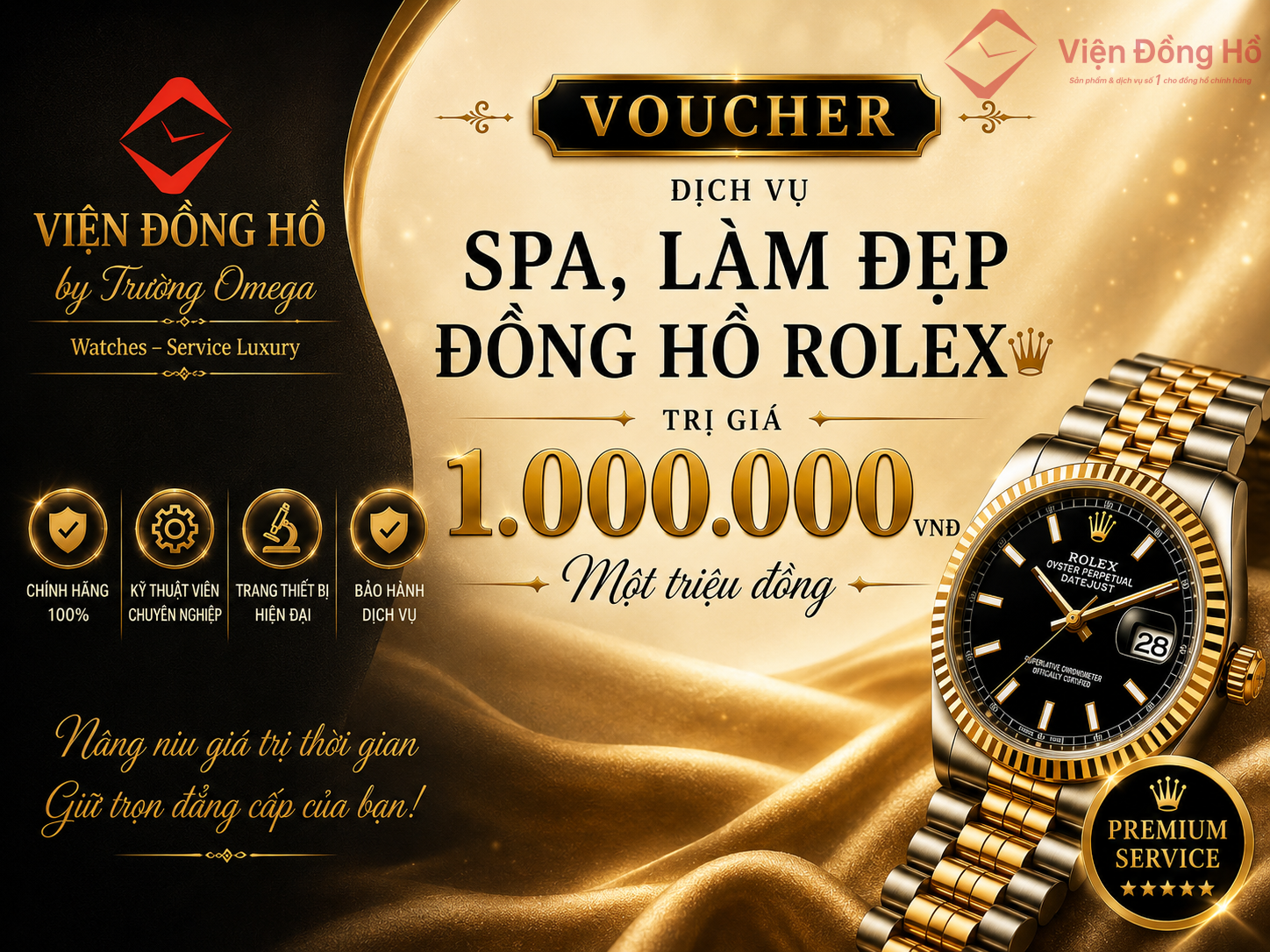 Đăng ký - Voucher Rolex - 12 năm Viện Đồng Hồ 1 Rolex spa